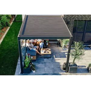 Pérgola de Aluminio para Todas las Estaciones, Personalizada, de Fácil Instalación, Gazebo Metálico Resistente a la Lluvia, Impermeable para Exteriores - Product Image 3