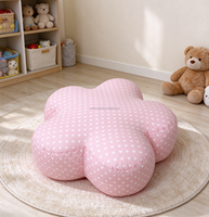 Pouf de sol moelleux en mousse à mémoire de forme déchiquetée pour enfants, idéal pour la décoration intérieure
