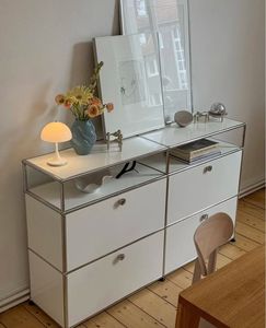 Meuble TV élégant à 4 portes et armoires <span class=keywords><strong>de</strong></span> salon-Meuble modulaire en porcelaine pour espace <span class=keywords><strong>de</strong></span> vie et affichage - Product Image 2