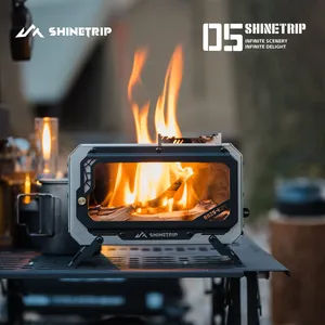ShineTrip Mini Haard Draagbare Houtkachel Desktop RVS Buitenhaard Verwarming Picknick Wandelen Kamperen - Product Image 2