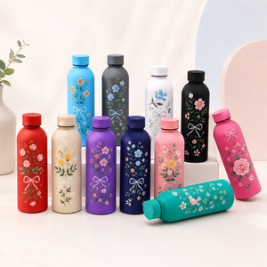 Botella de Agua Aislada de Acero Inoxidable de 500 ml, Ecológica, Clásica y Personalizada, Termo para Viajes, Oficina y Regalos - Product Image 2