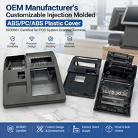 Boîtier en plastique ABS PC moulé par injection sur mesure pour terminal de scanner POS, usine certifiée ISO9001