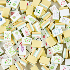 <span class=keywords><strong>Jeu</strong></span> <span class=keywords><strong>de</strong></span> Mahjong américain Tesnitech 4 couches, 160 tuiles en acrylique, motif grain <span class=keywords><strong>de</strong></span> bois écaille <span class=keywords><strong>de</strong></span> tortue, avec sac <span class=keywords><strong>de</strong></span> Mahjong gratuit pour 4 personnes - Product Image 5