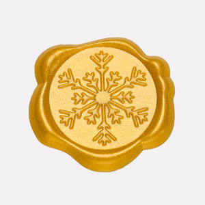 Autocollants en cire flocon de neige, impression en relief, forme irrégulière, autocollants décoratifs pour les fêtes, sceau de cire, matériau plastique - Product Image 4