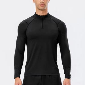 Sports <b>Tight</b> Elastic Sweating Quick Drying Long Sleeved Shirt Compression Keep <b>Warm</b> Fitness Men's T Shirt - Product Image 6