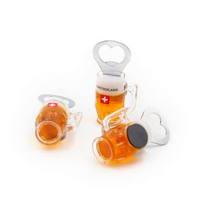 Imán Decorativo Único para Refrigerador de Bar en Casa, Imán de Resina 3D para Refrigerador con Diseño de Botella de Cerveza, Abrebotellas - Product Image 1