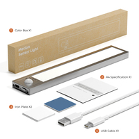 Lumière LED à détecteur de mouvement rechargeable, à intensité variable, écologique, moderne, portable, éclairage intérieur, cuisine, placard, armoire