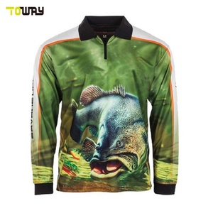 BETHERIVAL Vente en gros de t-shirts de pêche à manches longues en polyester 100% à séchage rapide, grandes tailles - Product Image 4