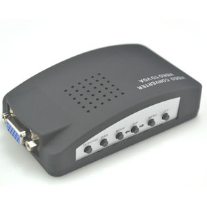 <strong>BNC</strong> to VGA Video Converter with S-Video for <strong>TV</strong> &amp; Computer AV Plastic 5V <strong>Input</strong> Includes Adaptor for Projector &amp; Laptop - Product Image 5