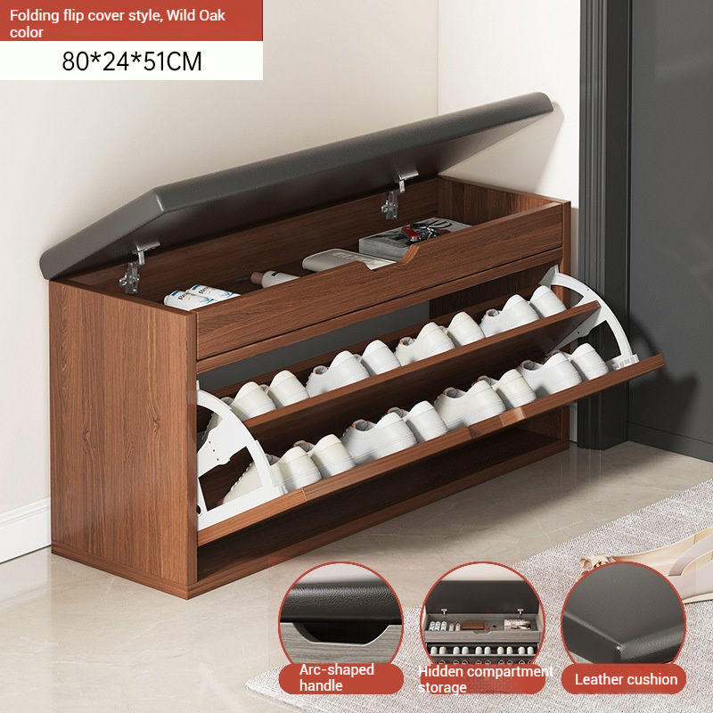 Flip bucket flip style plain oak color 80cm