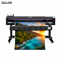 Imprimante jet d'encre éco-solvant grand format GCLOR série JD 1,55 m 1,85 m avec tête d'impression Epson unique pour impression de bannières en vinyle