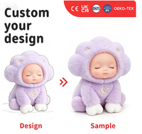 Boneka Vinyl PVC Plush Blind Box Custom OEM, Gantungan Kunci Tas Boneka Hewan Peliharaan Kawaii, Figur Isi Kapas PP Lembut, Hadiah Custom