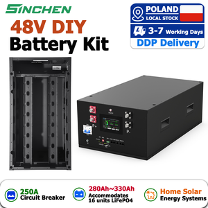 กล่องแบตเตอรี่ Lifepo4 DIY สำหรับ EU 48V 16s ลิเธียม ชุด DIY กล่องเปล่าไม่มี BMS สำหรับระบบกักเก็บพลังงานสำรองสำหรับบ้านแบบออฟกริด - Product Image 1