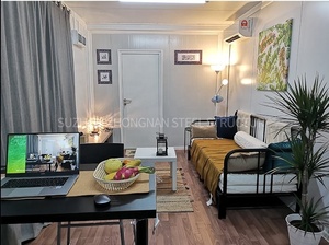 Casa pequeña portátil de lujo de 20 pies, casa Modular Móvil de 2 dormitorios, casa de pared de cristal, casa prefabricada de madera - Product Image 5