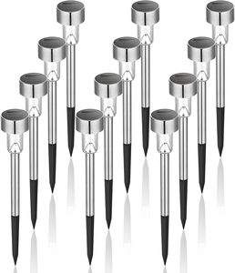 Luces Solares <span class=keywords><strong>para</strong></span> Exteriores, LED ABS, Paquete de 12, Sensor de Movimiento, IP44, Impermeables, <span class=keywords><strong>para</strong></span> Jardín, Patio, Césped y Paisaje - Product Image 1