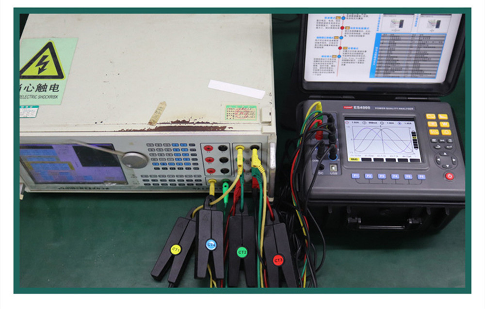 FUZRR ES4000 3 Phase Power Quality And Energy Analyzer Portable Harmonic Analyzer