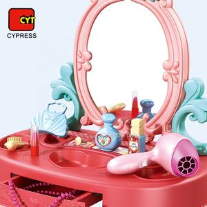 Ensemble <span class=keywords><strong>de</strong></span> maquillage pour filles, jeu <span class=keywords><strong>de</strong></span> simulation <span class=keywords><strong>de</strong></span> coiffeuse, cadeau pour filles, 2021 - Product Image 3