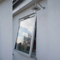 Fenêtres à auvent manuelles en aluminium à double vitrage trempé insonorisées modernes, faciles à installer pour hôtels et appartements