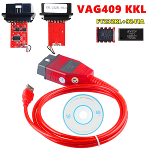 Cable de Interfaz de Diagnóstico para Automóviles VAG 409.1 KKL 409 FTDI FT232RL Real 9241A K Line <span class=keywords><strong>OBD</strong></span> 2 OBD2 para VW/Audi/Skoda/<span class=keywords><strong>Seat</strong></span> - Product Image 1