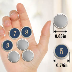 Bottoni in Tessuto Resistente Multicolore Rotondi per Scrapbooking, Fai da Te, Cucito e Forniture Artigianali - Product Image 2