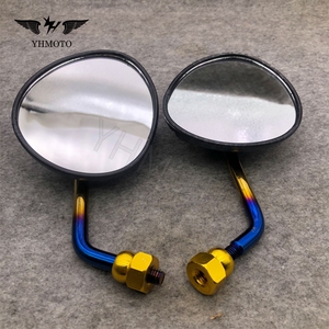 Piezas de fibra de carbono para motocicleta, espejo retrovisor lateral de 8mm con espiga para Triumph, <span class=keywords><strong>Yamaha</strong></span>, Aerox155, Honda, Click <span class=keywords><strong>160</strong></span> - Product Image 6