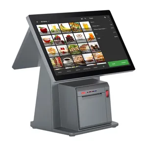 14,1 ''automática caixa registradora supermercado faturamento máquina Pos terminal tudo-em-um Pos sistemas para restaurantes