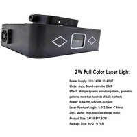 Proyektor Laser Animasi Warna-warni RGB 2W Grosir untuk Efek Sinar Pesta Disko, Pernikahan, Klub Malam, Panggung DJ, KTV, Konser