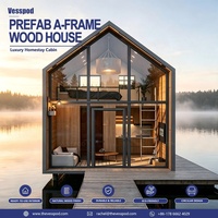 Villa modulaire préfabriquée en acier galvanisé, design européen moderne de luxe, forme triangulaire, construction durable, maison rapide à construire