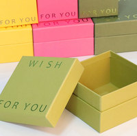 Caja de Regalo de Cartón Rígido Rectangular Mini, Personalizada, Impresa, con Relieve, Recubierta con UV, para Dulces