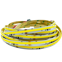 Bande LED COB à effet d'eau courante avec panneau de commande carré 24V 320 LED IP20 3000K 4000K 6500K 2811IC 3 broches