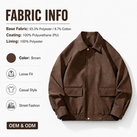 Blouson Bomber Moto Homme Hiver Vintage Respirant en Laine Softshell Grande Taille Personnalisé Style Hip Hop pour l'extérieur
