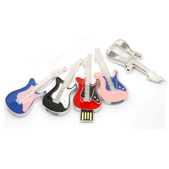 Модный стиль ювелирные изделия гитара USB Stick 4 ГБ USB 2,0 флэш-накопитель 8 ГБ 16 ГБ для рождественского подарка