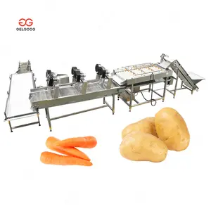 Industrial Automatic Onion Sweet Potato Carrot Peeling Clean Machine Washing Line for Cassava