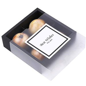 Boîte à Cupcake de Noël individuelle avec fenêtre Mini coffrets cadeaux de vacances pour ornement emballage de bombes de cacao pour la faveur de fête d'hiver - Product Image 5