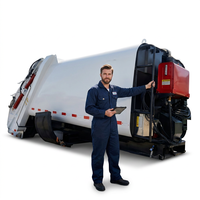 Camion compacteur de déchets KLF 10 mètres cubes, ensemble supérieur, Euro 4 Diesel, 4x2, transmission manuelle, garantie 1 an, fabricant