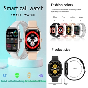 Montre connectée C28 Pro avec écran carré <span class=keywords><strong>de</strong></span> 2,01 pouces, grand écran, étanche IP65, appels Bluetooth, suivi du rythme cardiaque, suivi du <span class=keywords><strong>sommeil</strong></span>, fitness pour hommes et femmes - Product Image 2