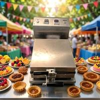 Presse à tartelettes numérique industrielle, mini-machine à croûtes, moule de style belge, chauffage électrique, température réglable, numérique