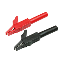 1000V 32A Crocodile pinces crocodiles 4mm prise banane multimètre connexion de sertissage en laiton pour les tests électriques