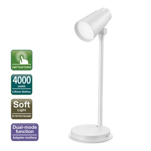 Lampe de bureau sans fil pliable rechargeable en gros, lampe de table LED tactile pour bureau d'étude - Product Image 2