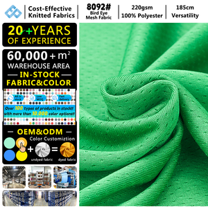 Tela de Malla Transpirable de Secado Rápido de 220 g/m², 100 % Poliéster, <span class=keywords><strong>para</strong></span> <span class=keywords><strong>Camisetas</strong></span>, Ropa Deportiva, Sublimación, Impresión Digital - Product Image 1