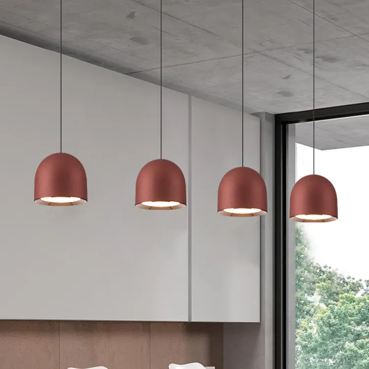 Modern Home Decoration Dining Room Bedroom Adjustable Height 7w Aluminum Led Simple Pendant Light