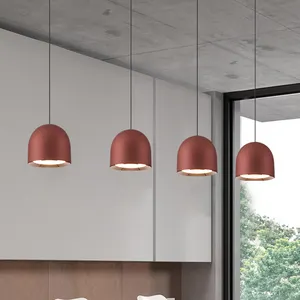 Modern Home Decoration Dining Room Bedroom Metal Lamp Adjustable Height 7w Aluminum Led Simple Pendant Light