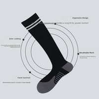 Chaussettes de compression sportives pour femmes, respirantes, rayées, pour la course à pied, le cyclisme, la randonnée, l'alpinisme