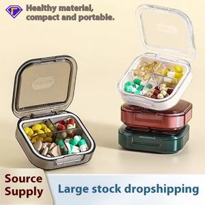Wholesale Portable Plastic Medicine <b>Storage</b> <b>Box</b> Waterproof with Sealing Ring Mini Travel Organizer for Separation - Product Image 5