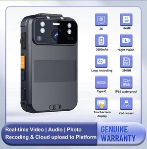 Mini caméra corporelle 4G avec WiFi et GPS, diffusion en direct, IP66, SDK OEM, caméra portable pour la vente au détail et l'utilisation sur le terrain - Product Image 1