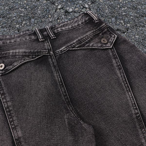 <span class=keywords><strong>Jeans</strong></span> Larghi da Uomo in Cotone e Poliestere, Patchwork Personalizzato con Tasche <span class=keywords><strong>Laterali</strong></span> 3D, <span class=keywords><strong>Jeans</strong></span> Denim Lavati per Autunno Inverno - Product Image 6