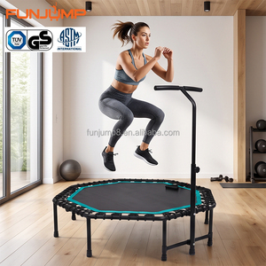 <span class=keywords><strong>Trampolín</strong></span> Plegable de 51 Pulgadas <span class=keywords><strong>para</strong></span> Fitness, 32 Cuerdas Elásticas, Rebote Silencioso, Diseño Plegable en 1/4, Ejercicio en Interiores <span class=keywords><strong>para</strong></span> <span class=keywords><strong>Adultos</strong></span> - Product Image 1