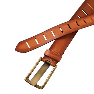 BS INTERNATIONAL NA101 Premium Quality Genuine Cow Hide Steel Buckle Men's Belt Custom Logo Party Daily Wear Formal Office Jeans - Product Image 5