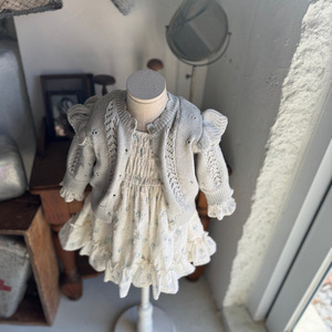 Abito Principessa in Cotone Floreale per Bambine, Nuova <span class=keywords><strong>Collezione</strong></span> Primavera 2026, ODM con Maniche a Lanterna Arricciate, Stile Coreano Lungo - Product Image 5