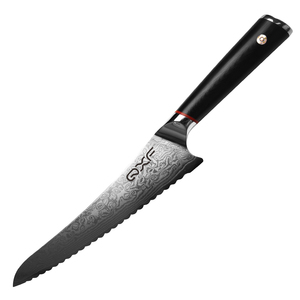 Cuchillo de pan profesional QXF de 8 pulgadas, el cuchillo de pan Damasco de 67 capas más popular con diseño dentado - Product Image 6
